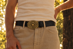 Ceinture Western à Boucle Tête de Bœuf CHEYENNE