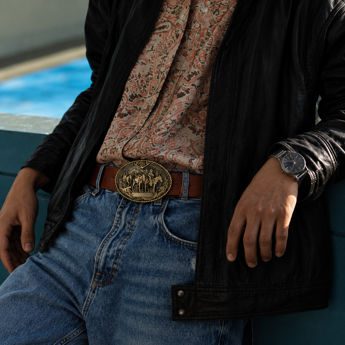 Ceinture Western Cowboy Boucle ARIZONA