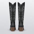 Bottes Western Femme Brodées Noires PALOMA