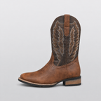 Bottes Cowboy Brodées Vintage Hommes Bout Carré DENVER