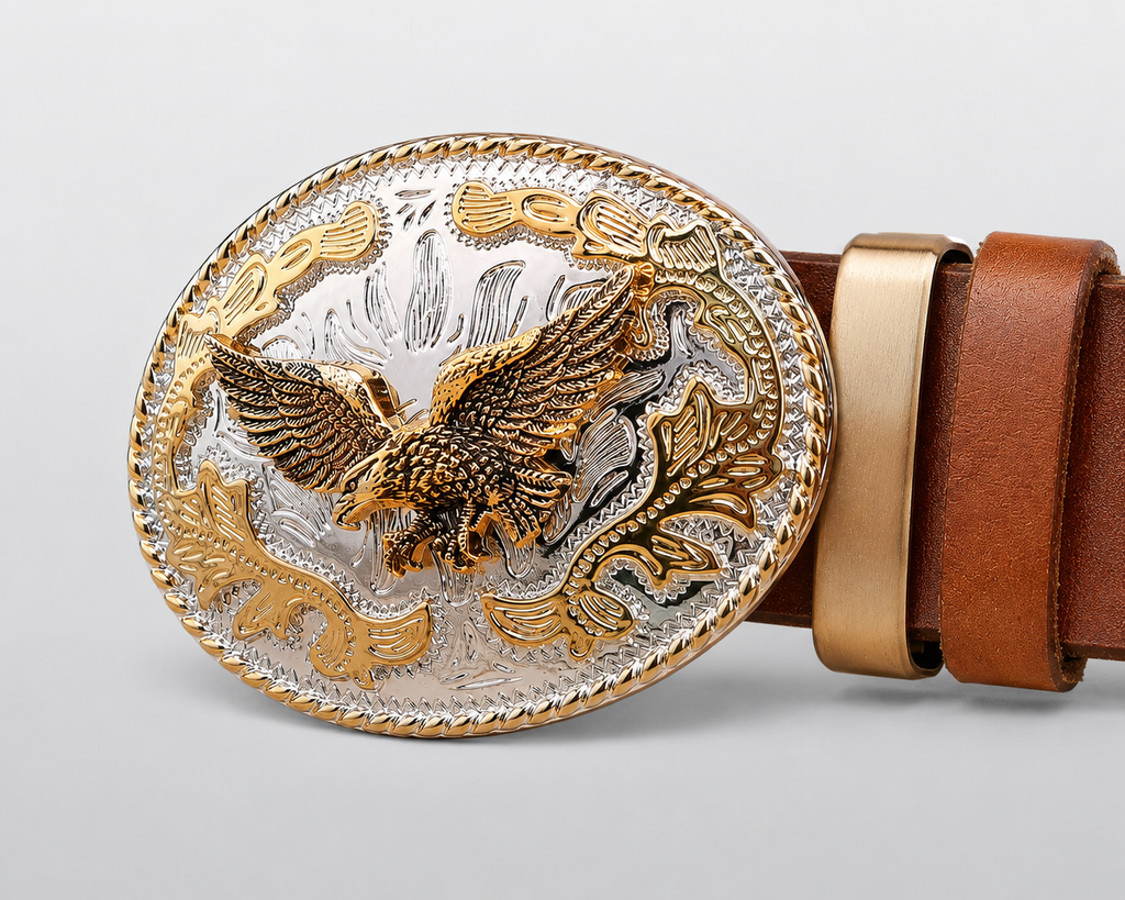 Ceinture en Cuir à Boucle Aigle CHISHOLM
