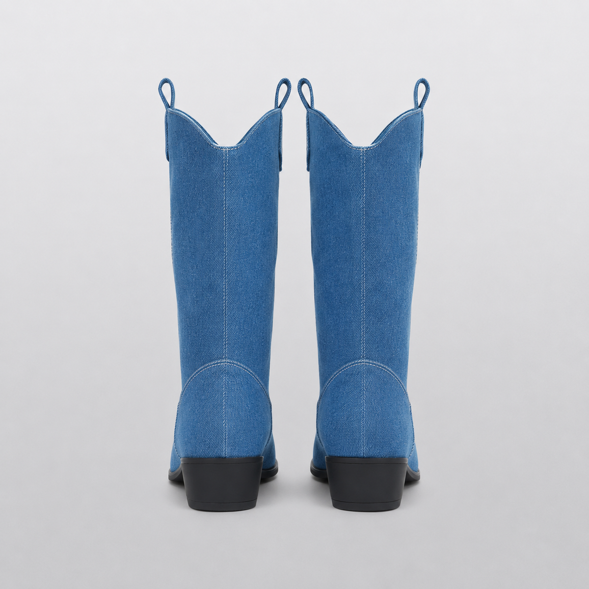 Bottes Cowboy Pointues Femme Mi-Mollet Talon Carré PHIRA