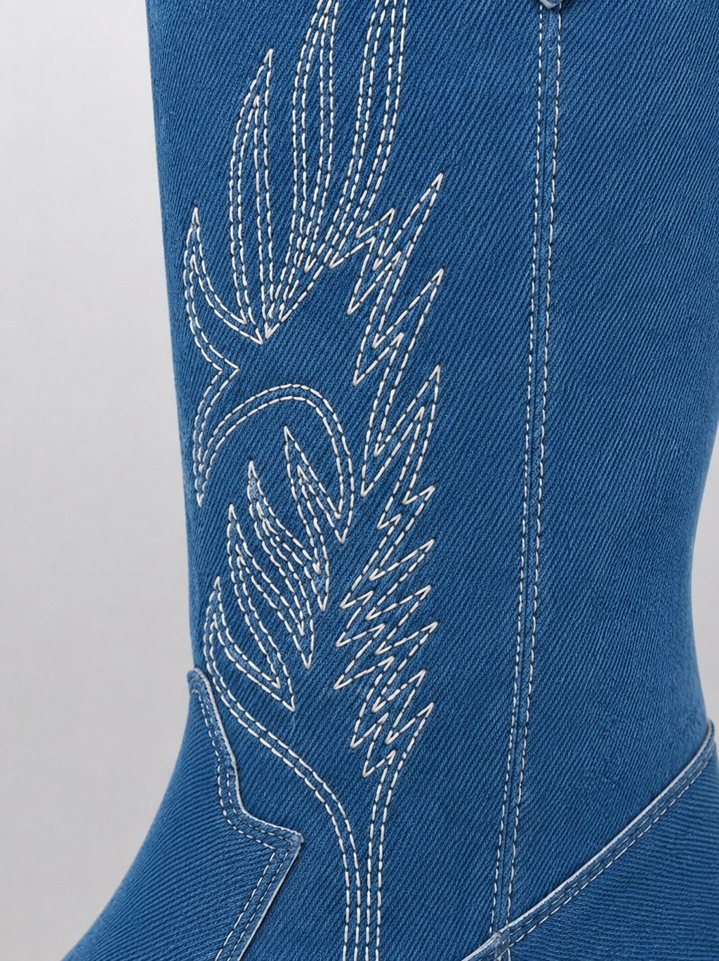 Bottes Cowboy Pointues Femme Mi-Mollet Talon Carré PHIRA