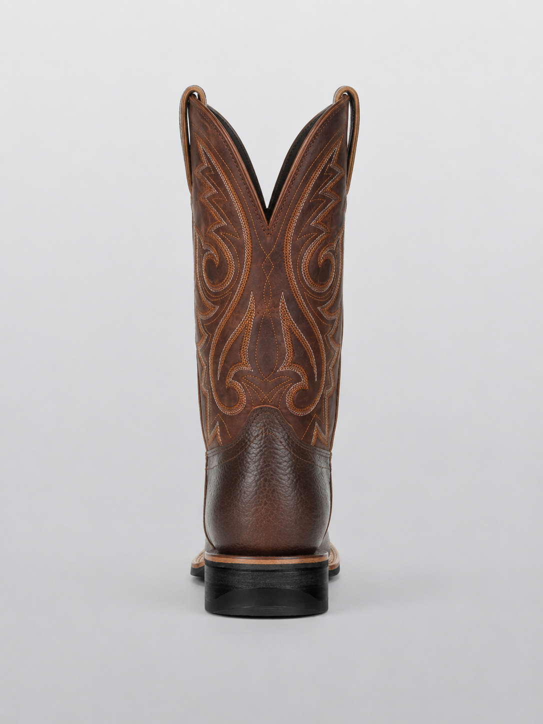 Bottes Western Hommes Mi-Mollet Talon Bas ABILENE