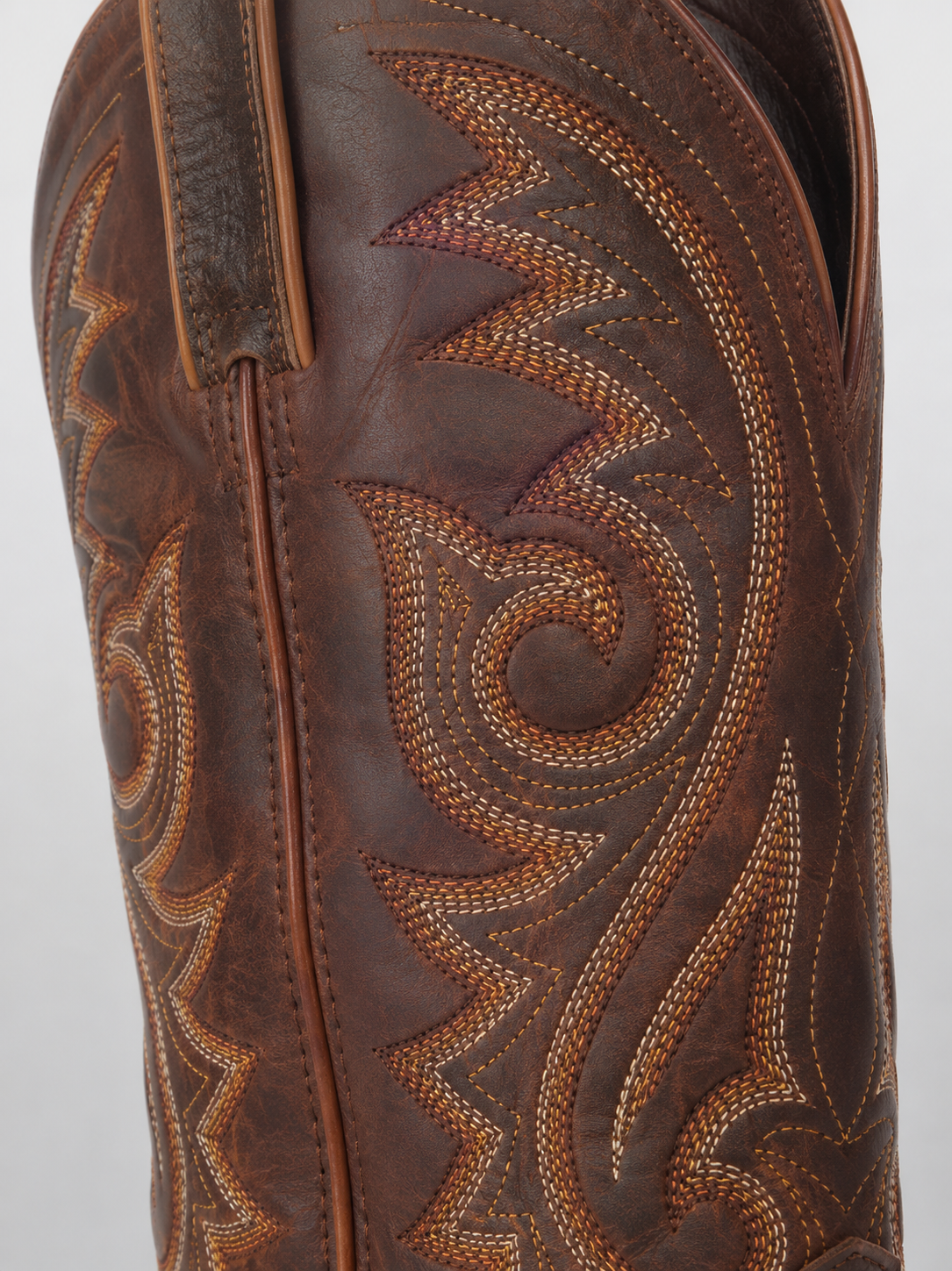 Bottes Western Hommes Mi-Mollet Talon Bas ABILENE