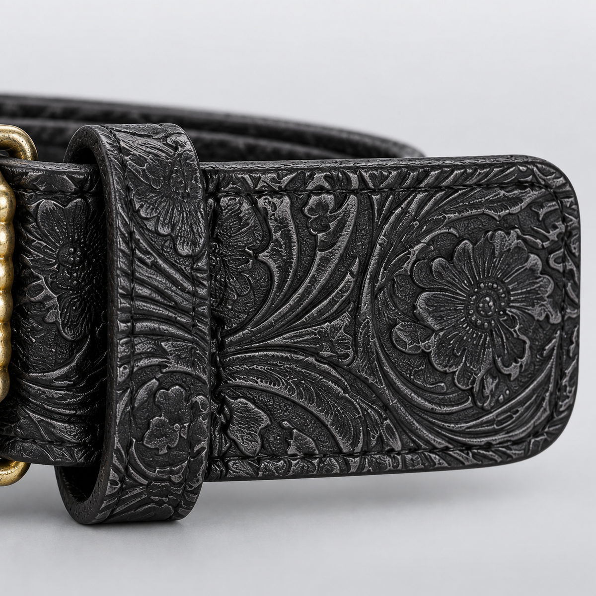 Ceinture Western à Boucle Tête de Bœuf CHEYENNE