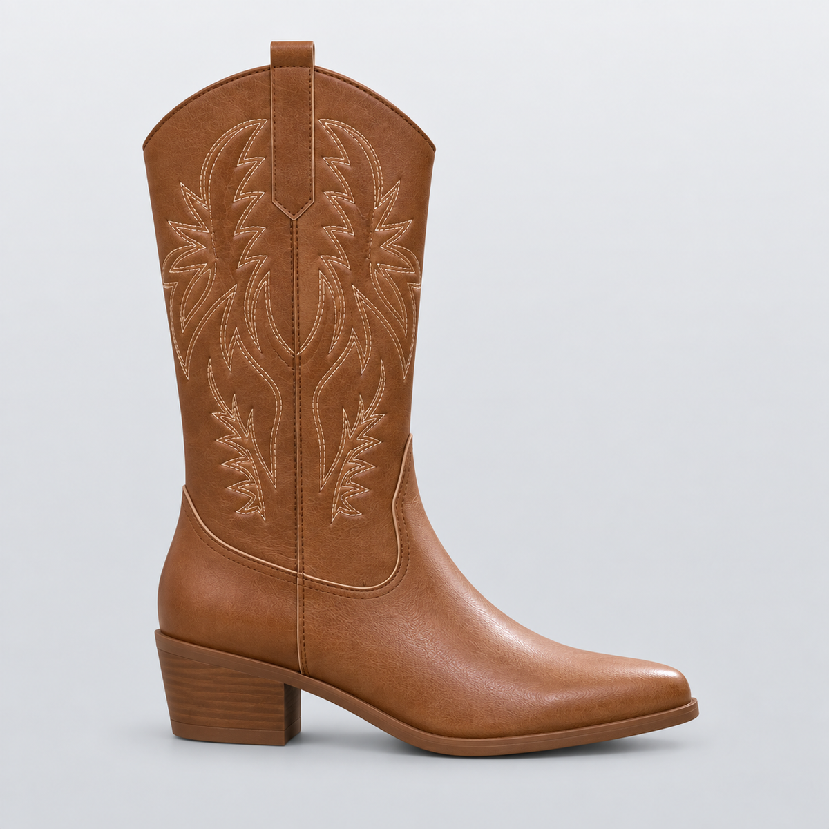 Bottes Western Femme Talon Épais Vintage VICTORIA